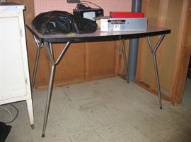 Pink Formica top table