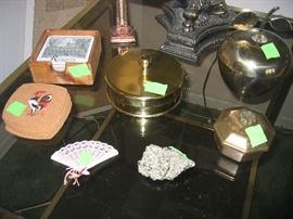 Brass pieces, coasters