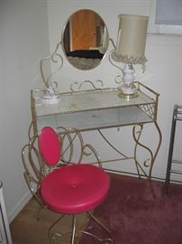 Vanity and chair