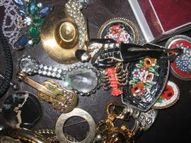 Costume jewelry pins