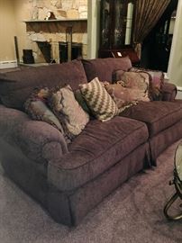 Velvet sofa & loveseat