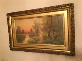 R.Hills Bemish Watercolor Framed Art