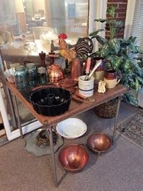 Vintage Copper, Pottery, etc.