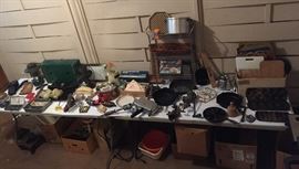 Cast Iron Items, Camping Items, etc.