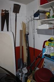 yard tools, shovel, saws, cutter, weedeater
