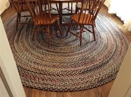 Beautiful 9x 12 braided rug