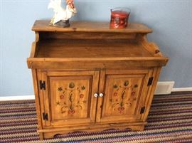 Hitchcock dry sink cupboard