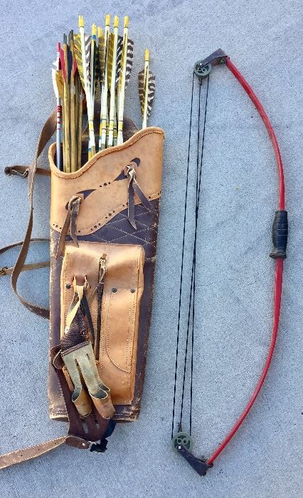 Vintage bow and arrows 