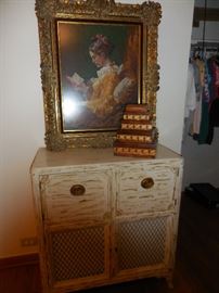 Shabby Chic Distressed Cabinet