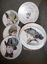 Lamode Paris Dessert Plates in Original hat Box