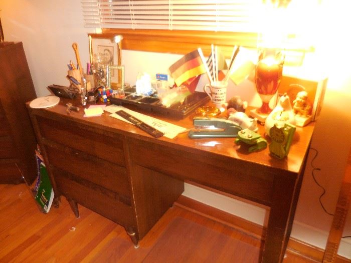 Mid Century Desk with Drawer