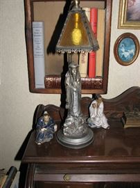 asian sculptural lamp