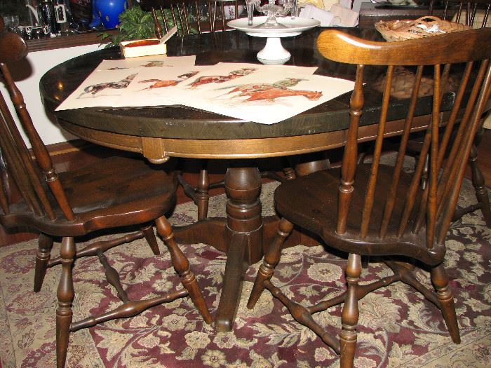 Heywood Wakefield Colony dining room table & chairs