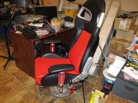 ITEM # 14- NEW COND. PIT STOP CREW CHIEF BAR CHAIR BC 6000 RETAIL $400.00   BUY IT NOW PRICE  $200.00