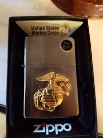 Marine Zippo lighter looks brand new