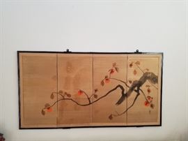 Asian Art four panels