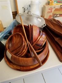 wood teak bowl