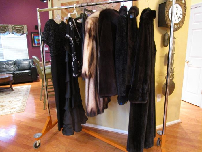 FUR COATS, MINK, FITCH, LEATHER ITEMS