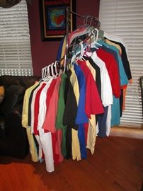 MENS SHIRTS, POLO, IZOD, LORD AND TAYLOR, ETC.