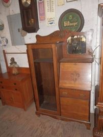 Oak Side By Side Secretary