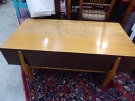Brown Saltman low console table