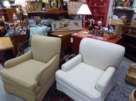 Taupe chair $45  cream chair $30