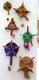 COLLECTION OF VINTAGE CHICKEN PECKING PADDLE TOYS