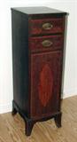 PAIR OF HEPPLEWHITE TALL MAHOGANY STANDS