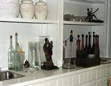 DELLA ROBBIA POTTERY, JUGGLING PINS, BRONZE SCULPTURE