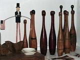 JUGGLING PINS AND BALANCE UNCLE SAM SCULPTURE