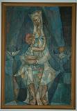 DAVID MANZUR ORIGINAL BLUE MADONNA