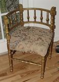 ANTIQUE GILT CORNER CHAIR