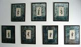 7 ANTIQUE CHINESE WATERCOLORS "TRADE PAINTINGS"