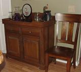 ANTIQUE HANDMADE CHERRY DRY SINK