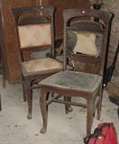 ANTIQUE 1900 ART NOUVEAU SIDE CHAIRS