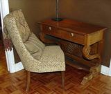 HEAVILY HI RELIEF CARVED WOOD DESK (chair is not in sale)