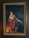 MASSIVE ANTIQUE ORIGINAL OIL PAINTING IN GORGEOUS FRAME