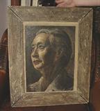 ORIGINAL OIL PAINTING OF INTERESTING HANDSOME WOMAN