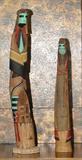 TEWA AND HOPI CARVED KACHINAS