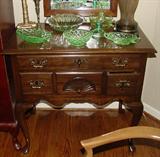 QUEEN ANNE SOLID CHERRY LOWBOY