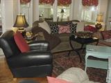 LEATHER RECLINERS (ONE IS A LITTLE LOOSE) IN BEAUTIFUL CONDITION