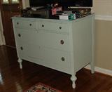 MANY BEAUTIFUL SHABBY CHIC PAINTED ANTIQUE FURNITURE PIECES