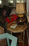 PAINTED OCTAGONAL SIDE TABLE
