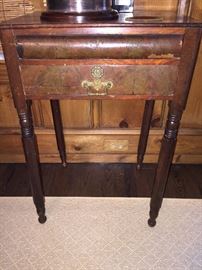 Mahogany 2 Drawer Lamp Stand, c.1860 