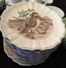 12 Hand Painted Pottery Plates by Madelainelya 