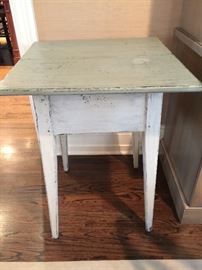 Light Blue Painted Table (22" x 22" x 29") 