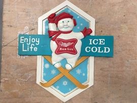 Original 1950's miller beer advertising piece