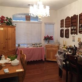 Dining area with two dining tables 