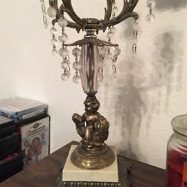 Marble base candelabra 