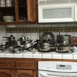 Tons and tons of pots and pans 